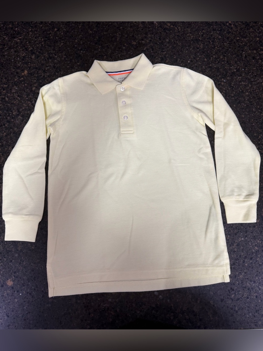 NWOT French Toast Yello Long Sleeve Polo School Uniform Kids Boys Girls Shirt 8